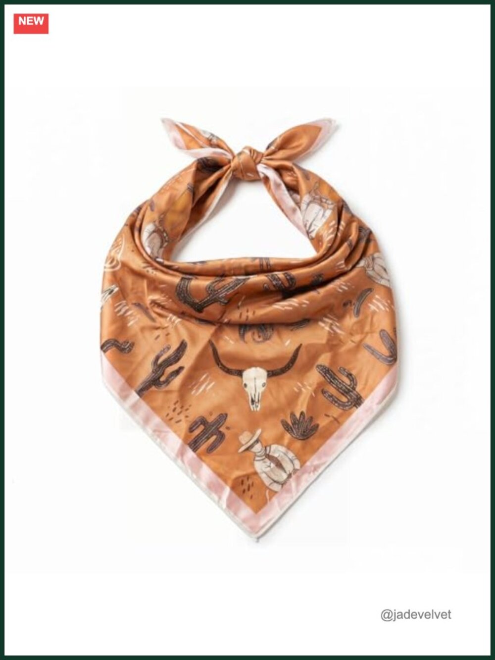 Western Satin Silk Blend Bandana 27x27 Cowgirl Square Scarf
